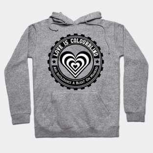 Love Is Colourblind and Intolerance A Blight On Mankind Hoodie